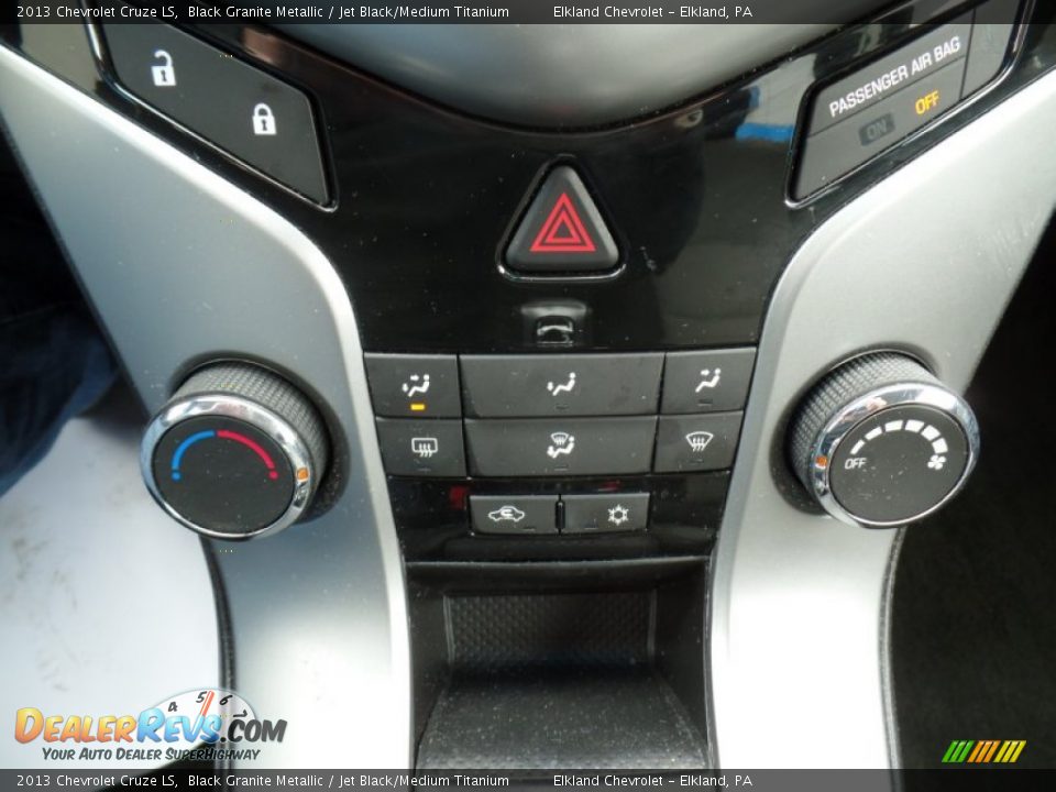 2013 Chevrolet Cruze LS Black Granite Metallic / Jet Black/Medium Titanium Photo #28