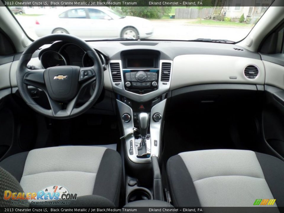 2013 Chevrolet Cruze LS Black Granite Metallic / Jet Black/Medium Titanium Photo #33