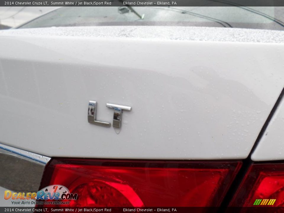 2014 Chevrolet Cruze LT Summit White / Jet Black/Sport Red Photo #10