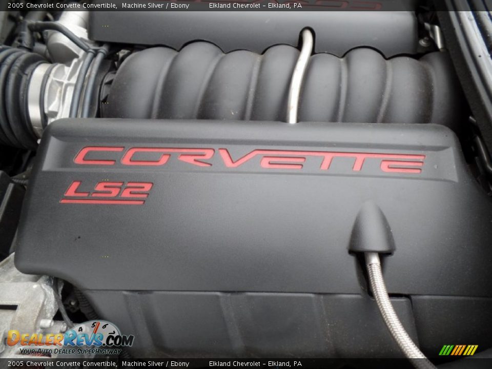 2005 Chevrolet Corvette Convertible Machine Silver / Ebony Photo #15