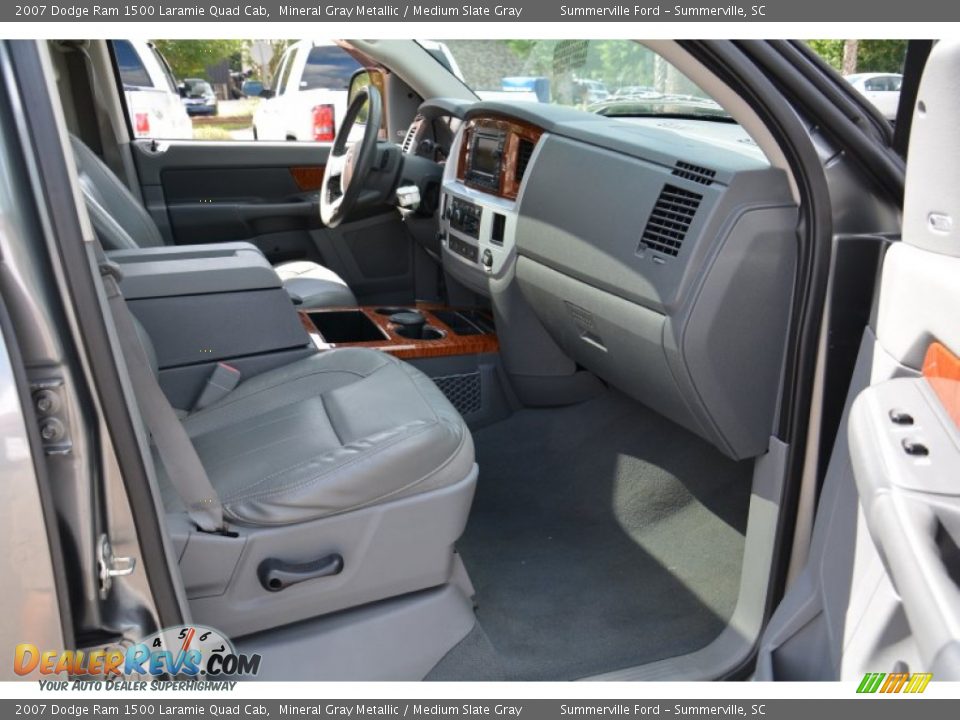 2007 Dodge Ram 1500 Laramie Quad Cab Mineral Gray Metallic / Medium Slate Gray Photo #22