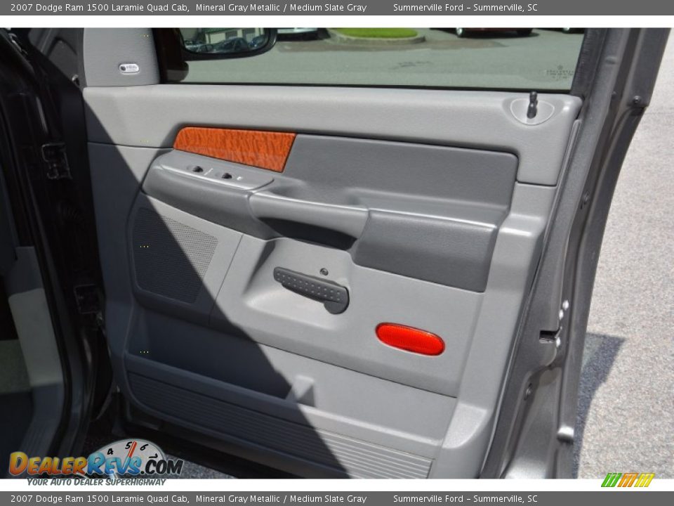 2007 Dodge Ram 1500 Laramie Quad Cab Mineral Gray Metallic / Medium Slate Gray Photo #23
