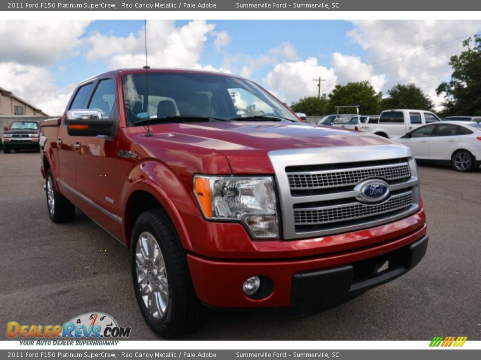 2011 Ford F150 Platinum SuperCrew Red Candy Metallic / Pale Adobe Photo #1