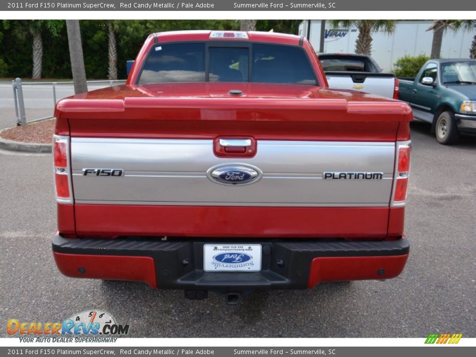 2011 Ford F150 Platinum SuperCrew Red Candy Metallic / Pale Adobe Photo #6