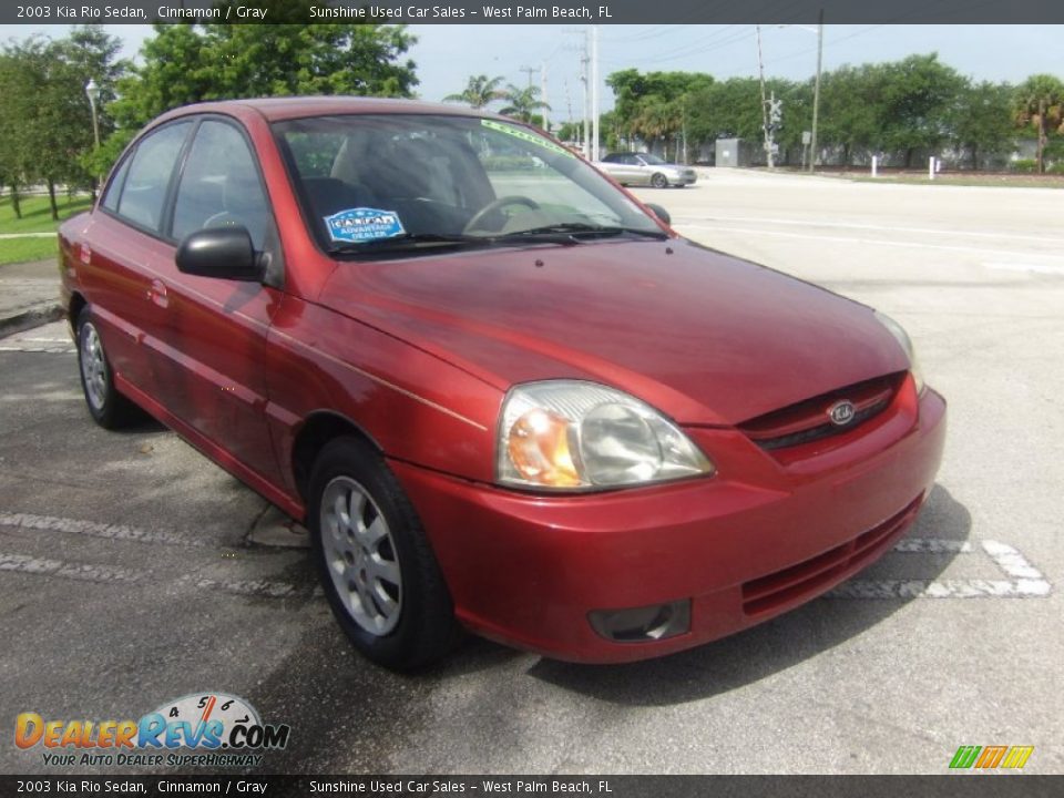 Front 3/4 View of 2003 Kia Rio Sedan Photo #6