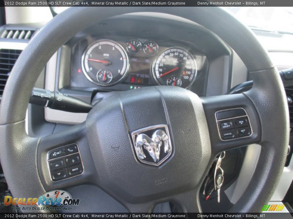 2012 Dodge Ram 2500 HD SLT Crew Cab 4x4 Mineral Gray Metallic / Dark Slate/Medium Graystone Photo #14