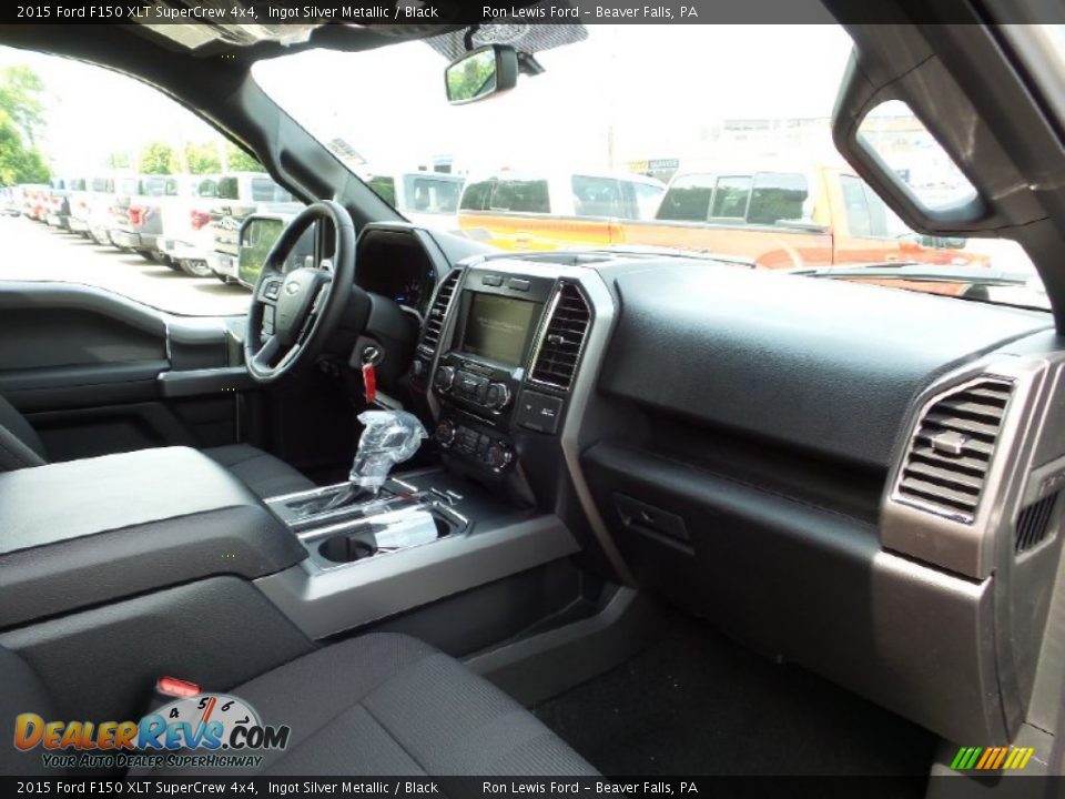 2015 Ford F150 XLT SuperCrew 4x4 Ingot Silver Metallic / Black Photo #2