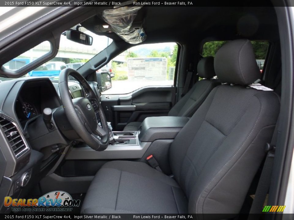 2015 Ford F150 XLT SuperCrew 4x4 Ingot Silver Metallic / Black Photo #11
