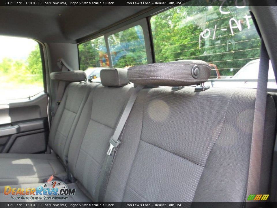 2015 Ford F150 XLT SuperCrew 4x4 Ingot Silver Metallic / Black Photo #12