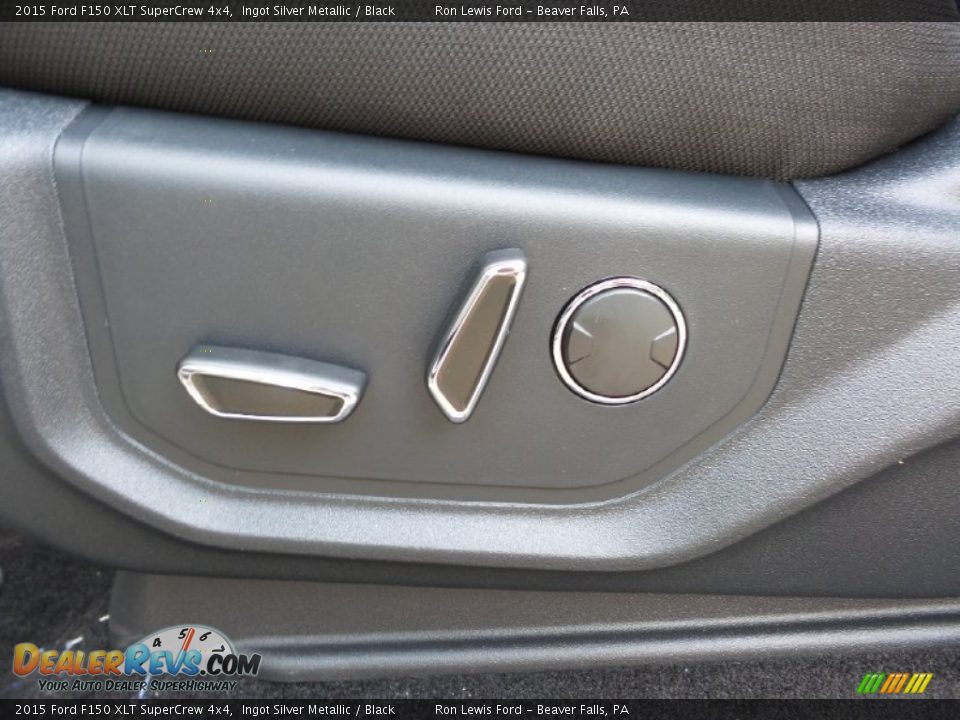 2015 Ford F150 XLT SuperCrew 4x4 Ingot Silver Metallic / Black Photo #15