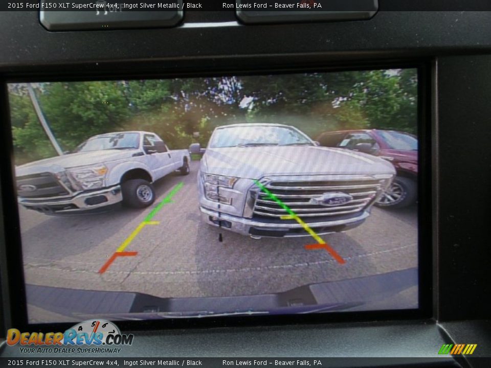 2015 Ford F150 XLT SuperCrew 4x4 Ingot Silver Metallic / Black Photo #18
