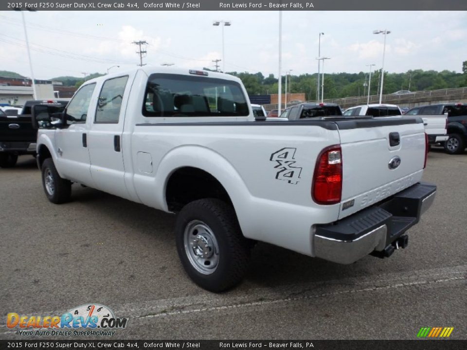 2015 Ford F250 Super Duty XL Crew Cab 4x4 Oxford White / Steel Photo #6
