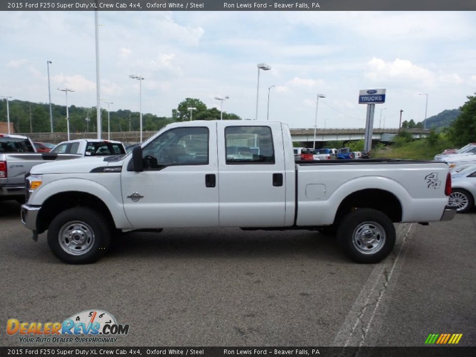 2015 Ford F250 Super Duty XL Crew Cab 4x4 Oxford White / Steel Photo #7