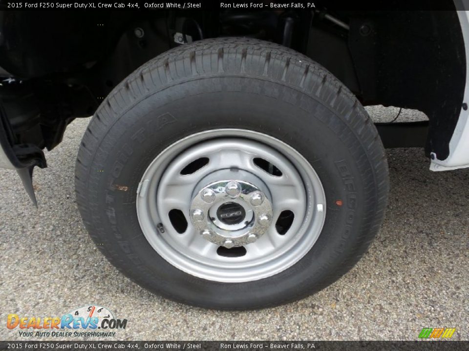 2015 Ford F250 Super Duty XL Crew Cab 4x4 Oxford White / Steel Photo #11