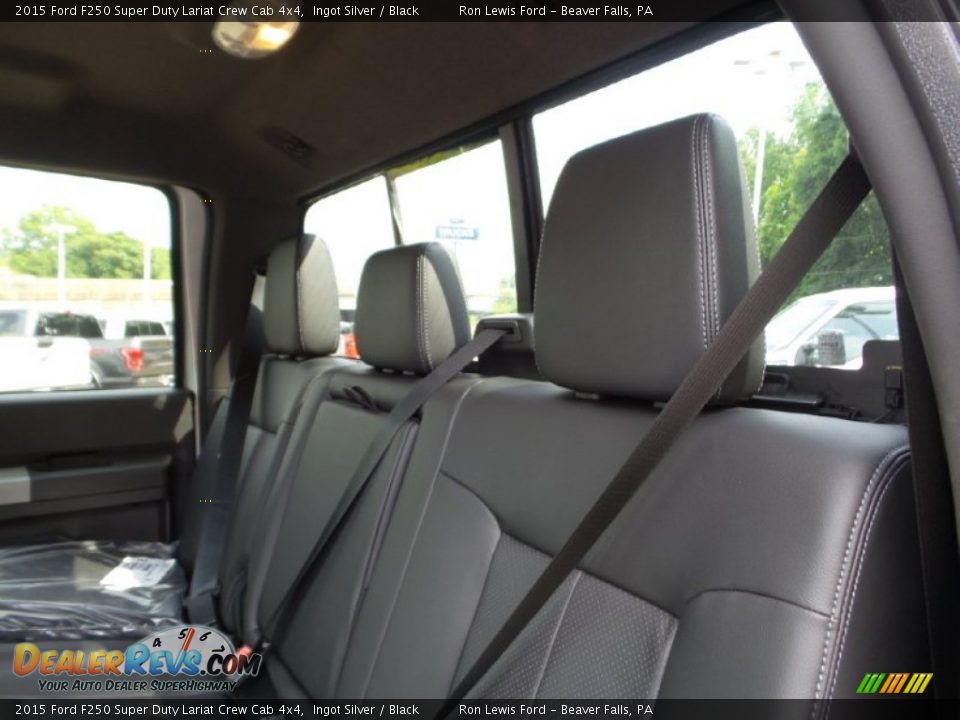 2015 Ford F250 Super Duty Lariat Crew Cab 4x4 Ingot Silver / Black Photo #13