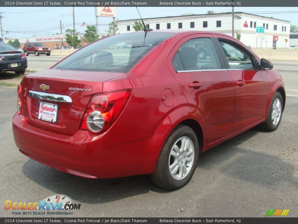 2014 Chevrolet Sonic LT Sedan Crystal Red Tintcoat / Jet Black/Dark Titanium Photo #4