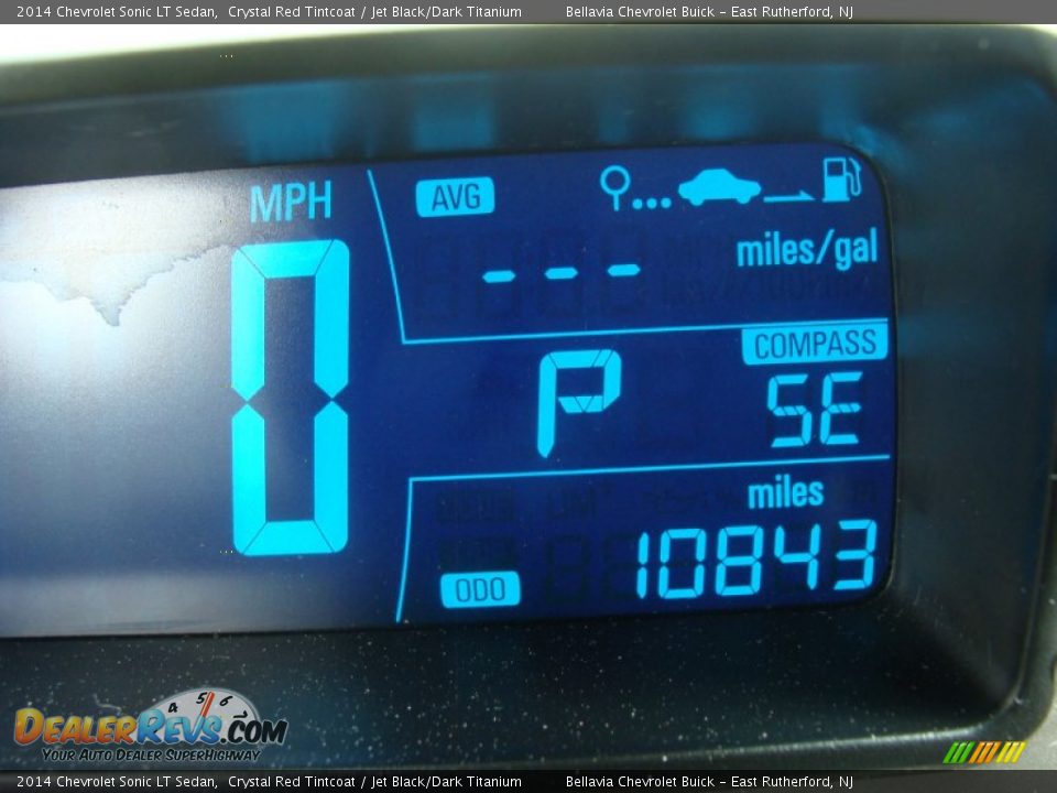 2014 Chevrolet Sonic LT Sedan Crystal Red Tintcoat / Jet Black/Dark Titanium Photo #10