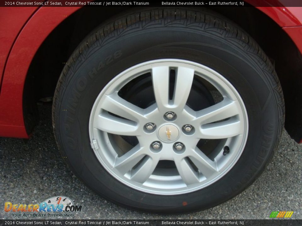 2014 Chevrolet Sonic LT Sedan Crystal Red Tintcoat / Jet Black/Dark Titanium Photo #14
