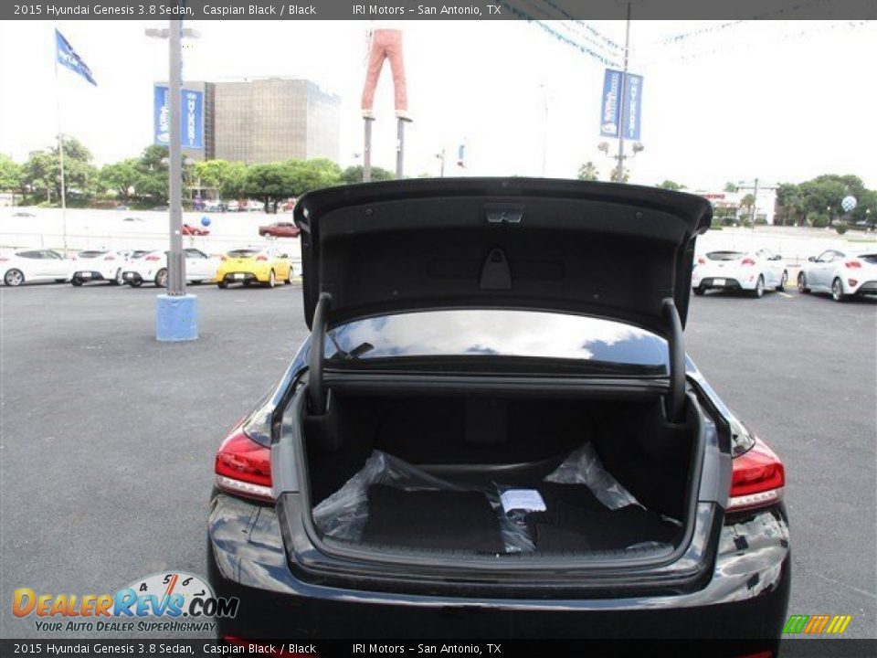 2015 Hyundai Genesis 3.8 Sedan Caspian Black / Black Photo #10
