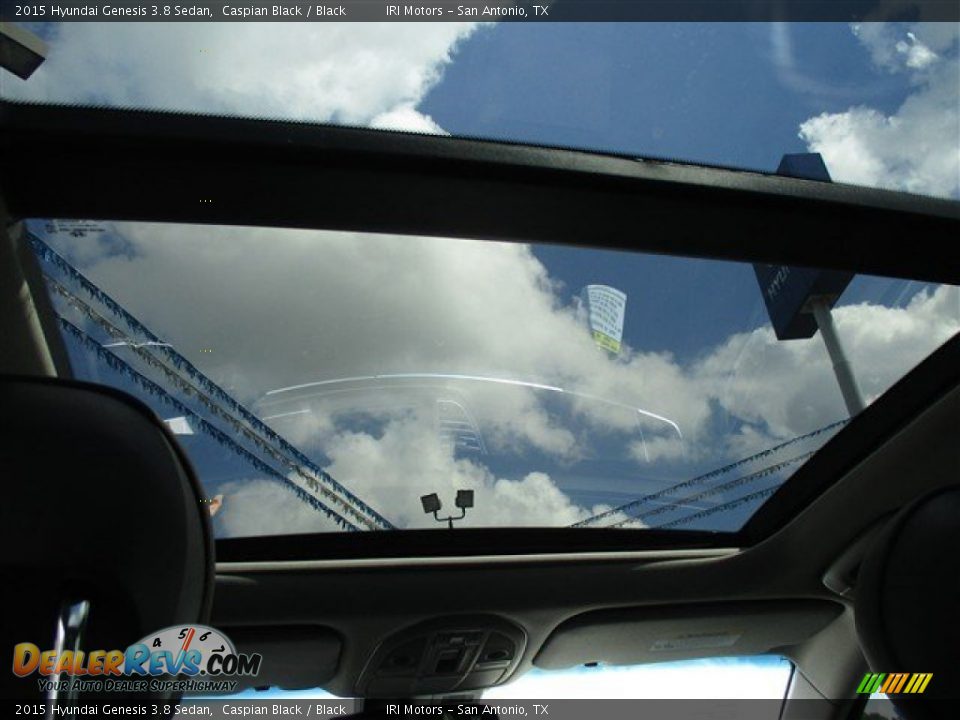 2015 Hyundai Genesis 3.8 Sedan Caspian Black / Black Photo #14