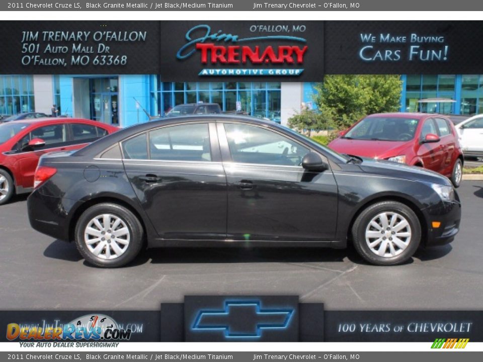 2011 Chevrolet Cruze LS Black Granite Metallic / Jet Black/Medium Titanium Photo #1