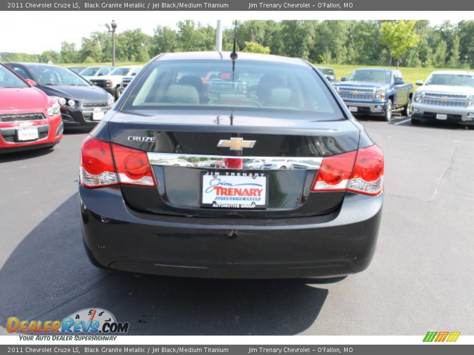 2011 Chevrolet Cruze LS Black Granite Metallic / Jet Black/Medium Titanium Photo #6