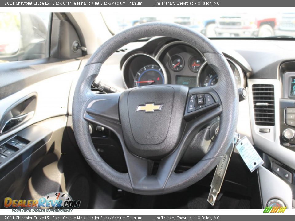 2011 Chevrolet Cruze LS Black Granite Metallic / Jet Black/Medium Titanium Photo #11