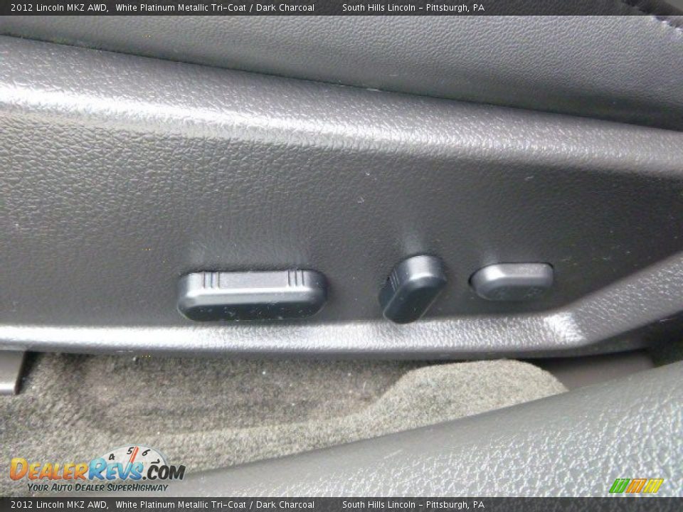 2012 Lincoln MKZ AWD White Platinum Metallic Tri-Coat / Dark Charcoal Photo #19