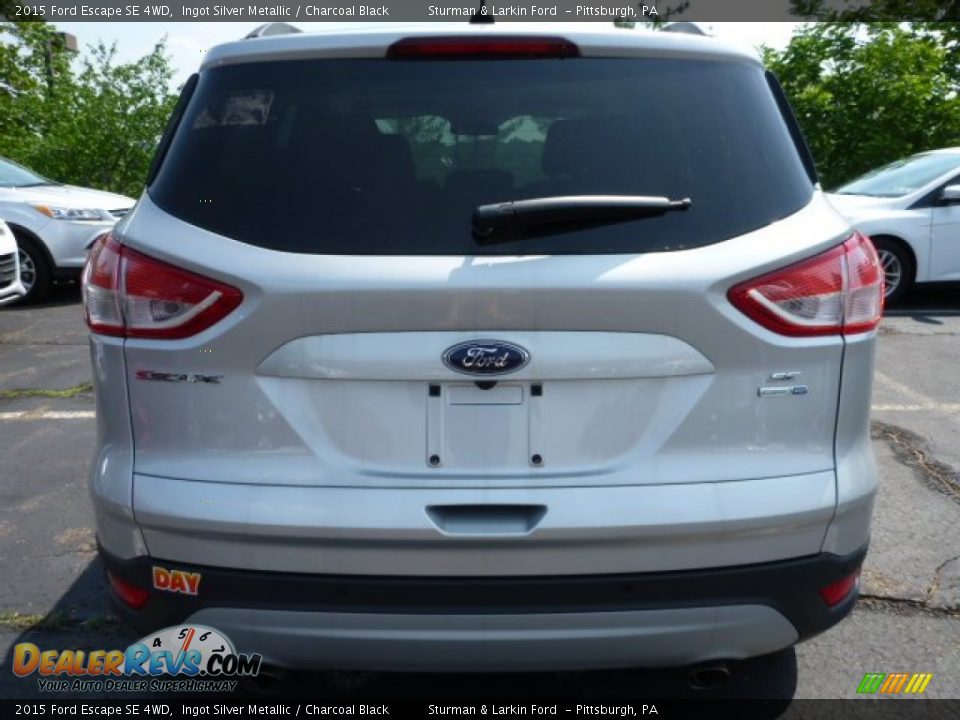 2015 Ford Escape SE 4WD Ingot Silver Metallic / Charcoal Black Photo #3