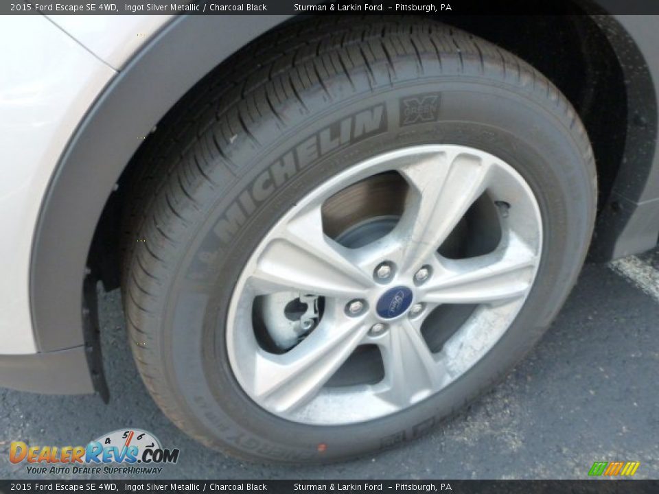 2015 Ford Escape SE 4WD Ingot Silver Metallic / Charcoal Black Photo #7