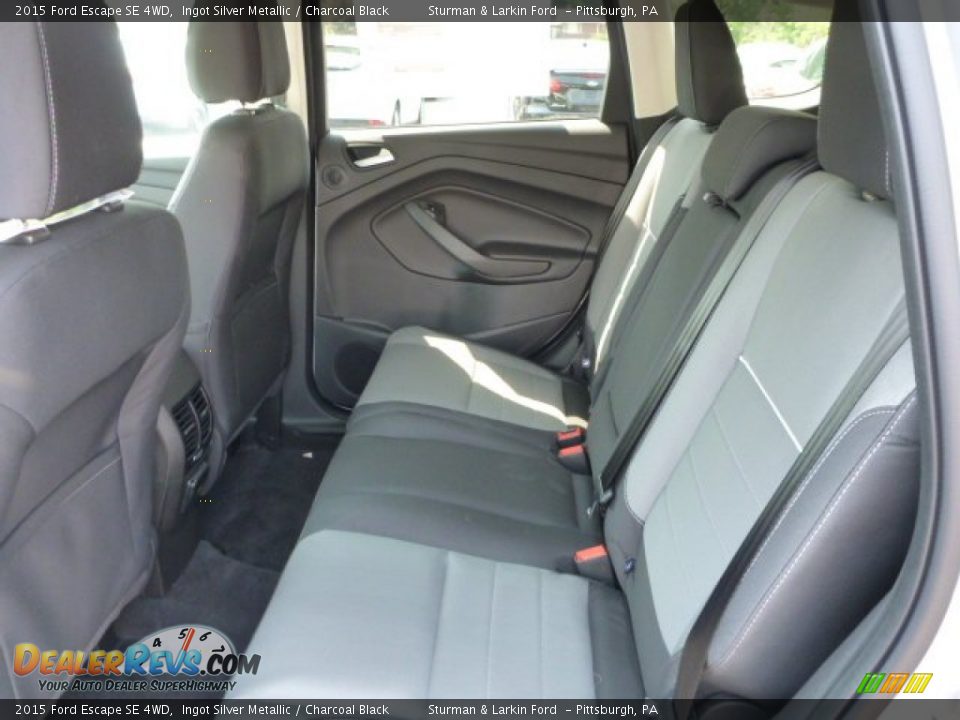 2015 Ford Escape SE 4WD Ingot Silver Metallic / Charcoal Black Photo #9