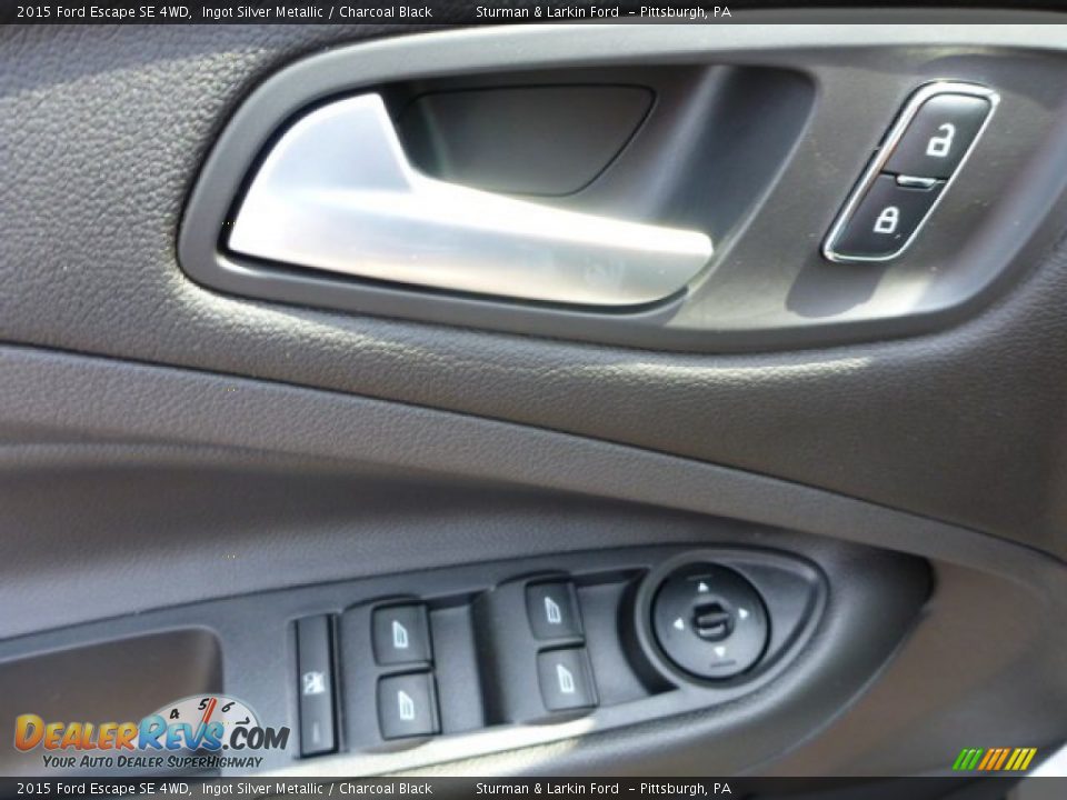 2015 Ford Escape SE 4WD Ingot Silver Metallic / Charcoal Black Photo #11