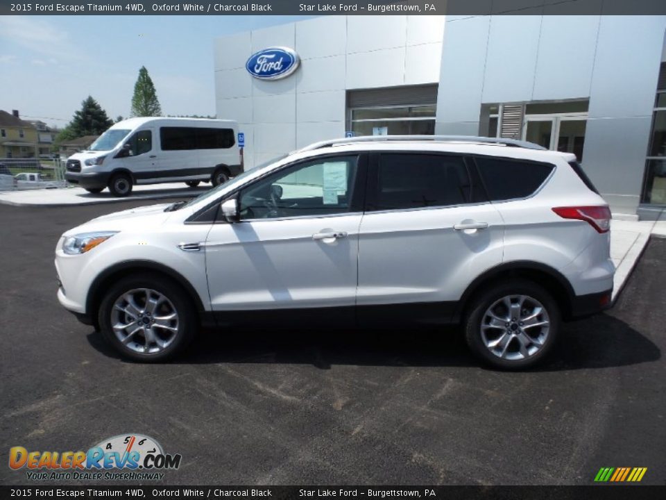 2015 Ford Escape Titanium 4WD Oxford White / Charcoal Black Photo #2