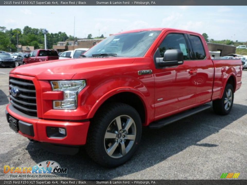 2015 Ford F150 XLT SuperCab 4x4 Race Red / Black Photo #5