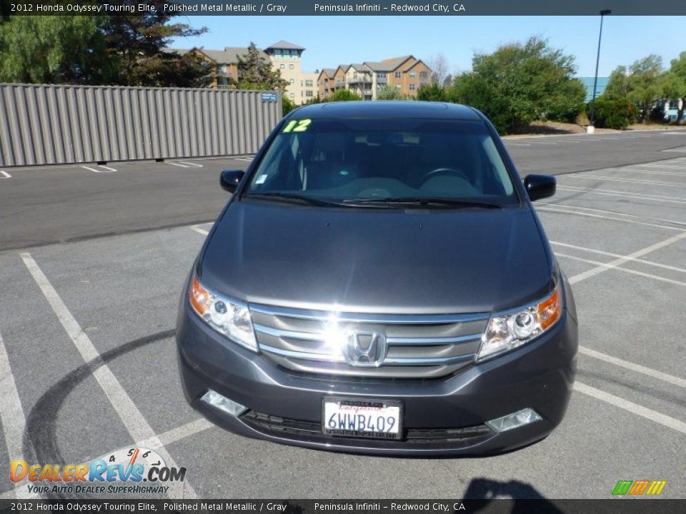 2012 Honda Odyssey Touring Elite Polished Metal Metallic / Gray Photo #11