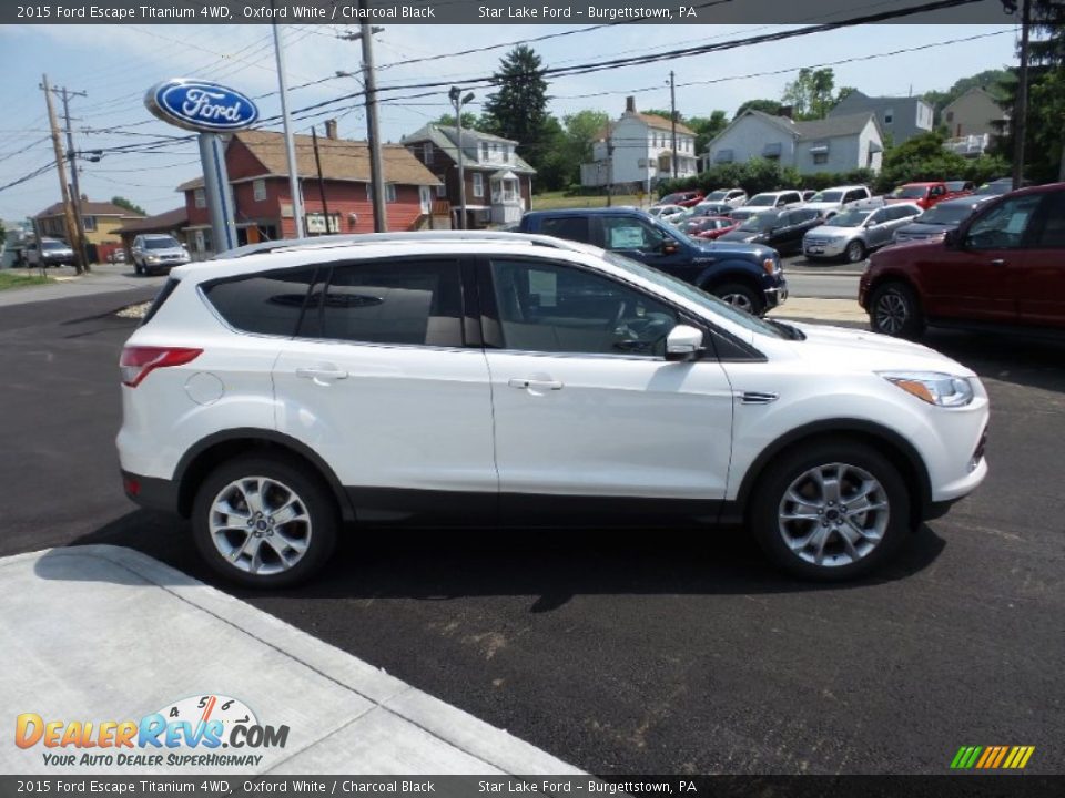 2015 Ford Escape Titanium 4WD Oxford White / Charcoal Black Photo #7