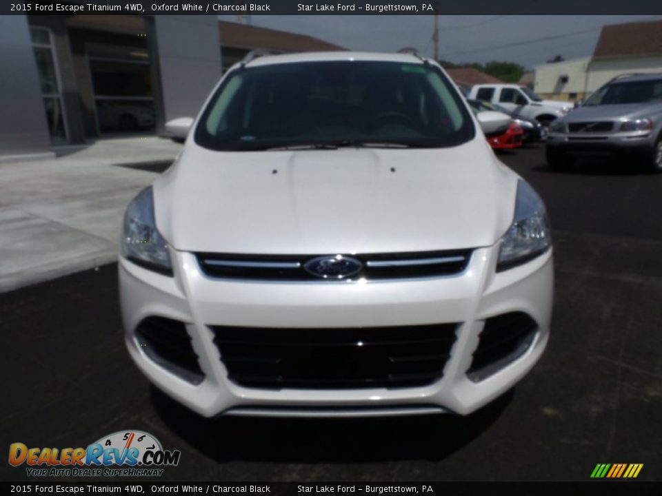 2015 Ford Escape Titanium 4WD Oxford White / Charcoal Black Photo #10