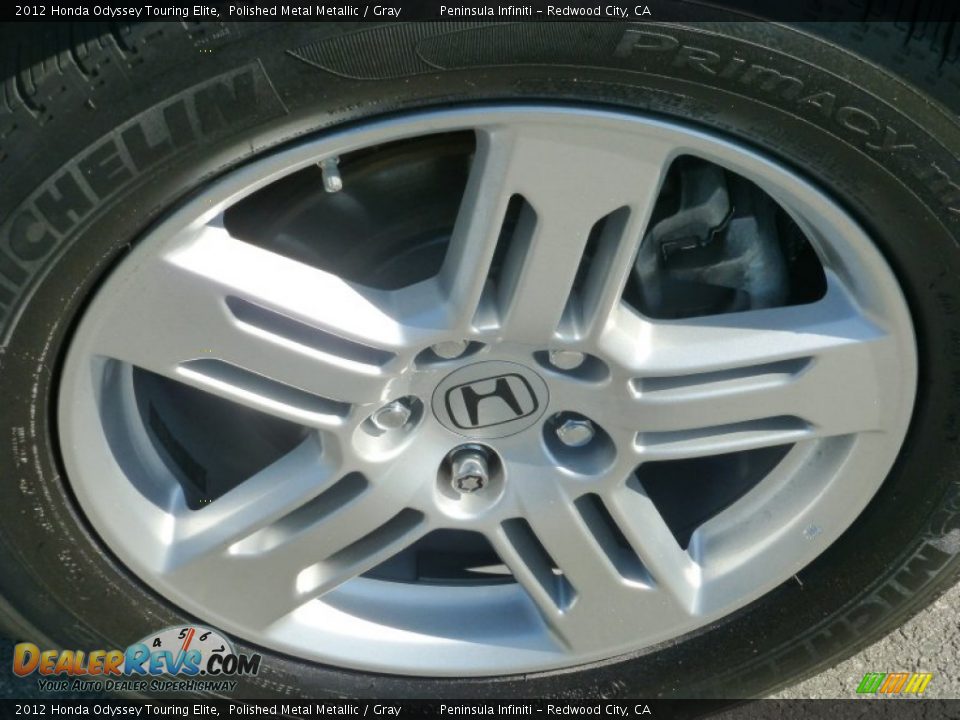 2012 Honda Odyssey Touring Elite Polished Metal Metallic / Gray Photo #19