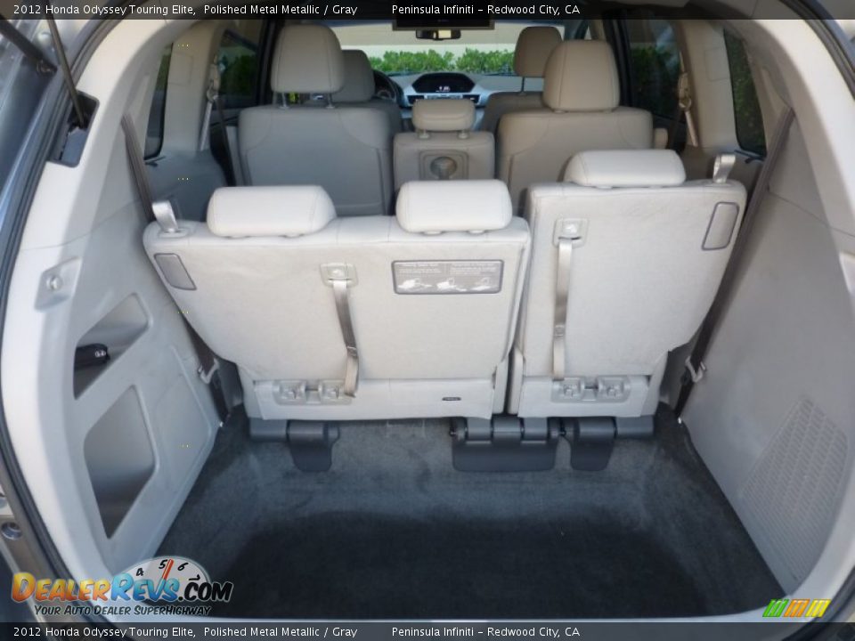 2012 Honda Odyssey Touring Elite Polished Metal Metallic / Gray Photo #24
