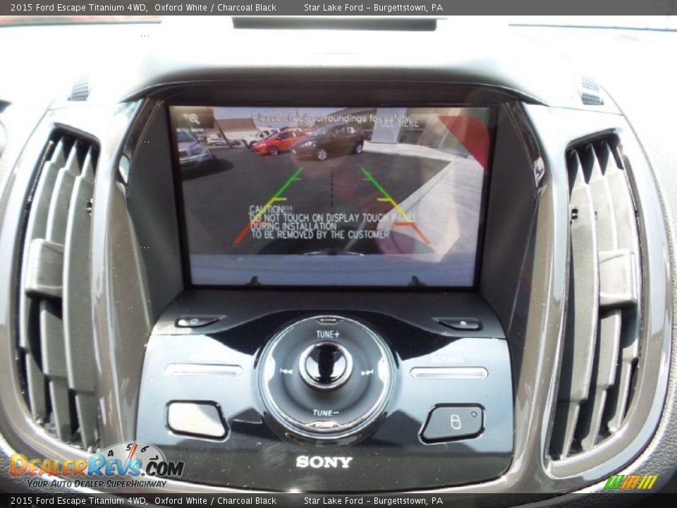 2015 Ford Escape Titanium 4WD Oxford White / Charcoal Black Photo #17