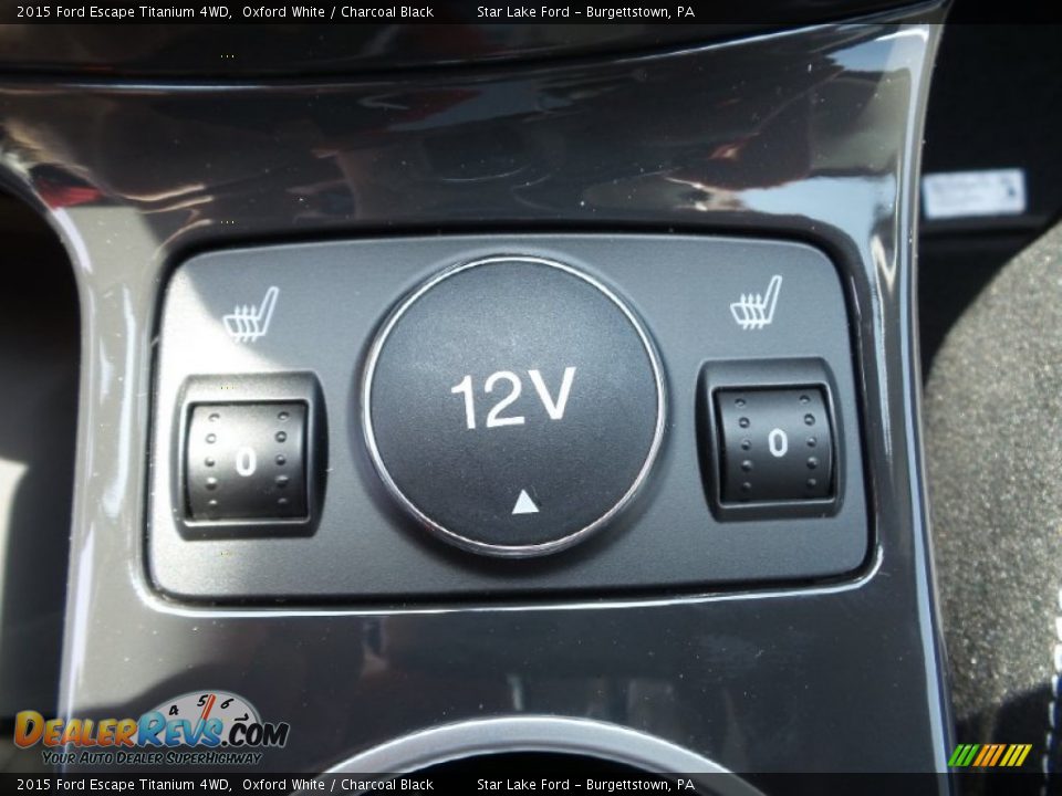 2015 Ford Escape Titanium 4WD Oxford White / Charcoal Black Photo #18