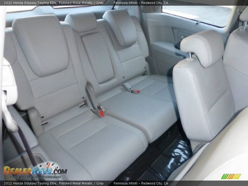 2012 Honda Odyssey Touring Elite Polished Metal Metallic / Gray Photo #26