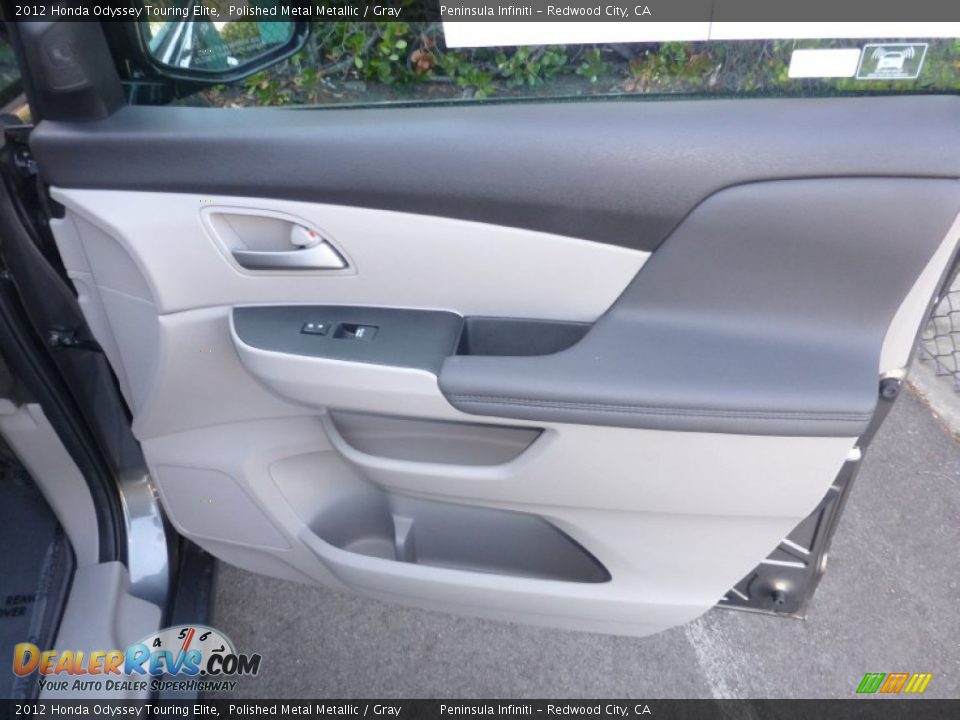 2012 Honda Odyssey Touring Elite Polished Metal Metallic / Gray Photo #27