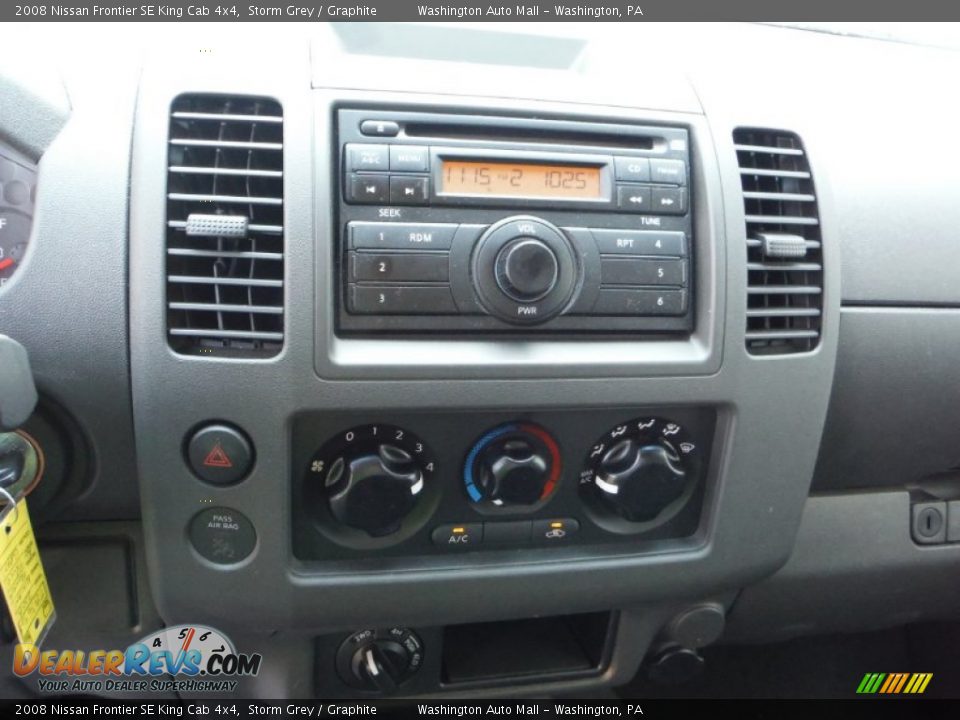 2008 Nissan Frontier SE King Cab 4x4 Storm Grey / Graphite Photo #16