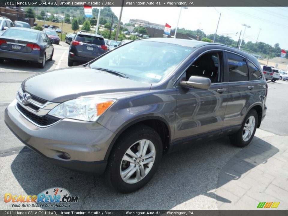 2011 Honda CR-V EX-L 4WD Urban Titanium Metallic / Black Photo #6