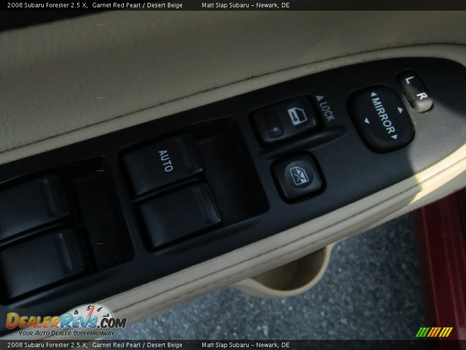 2008 Subaru Forester 2.5 X Garnet Red Pearl / Desert Beige Photo #14