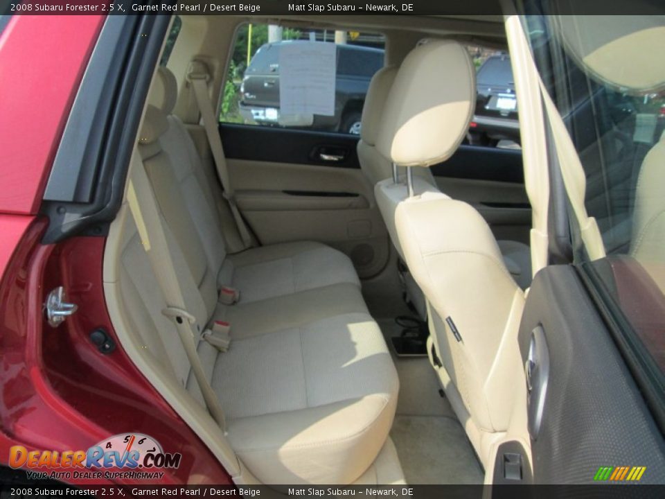 2008 Subaru Forester 2.5 X Garnet Red Pearl / Desert Beige Photo #19