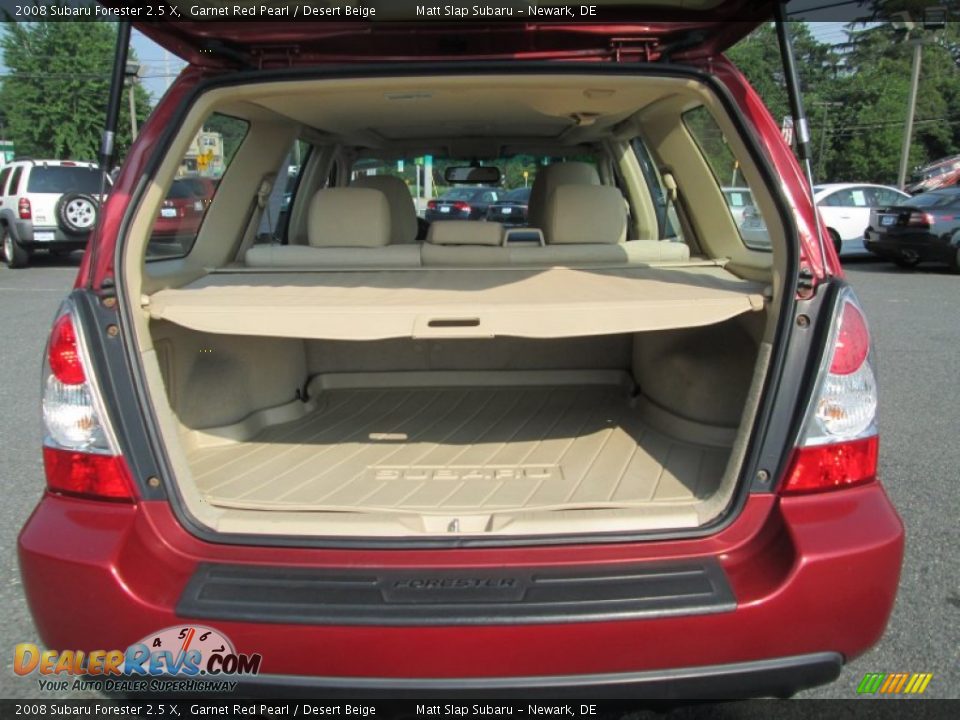 2008 Subaru Forester 2.5 X Garnet Red Pearl / Desert Beige Photo #20