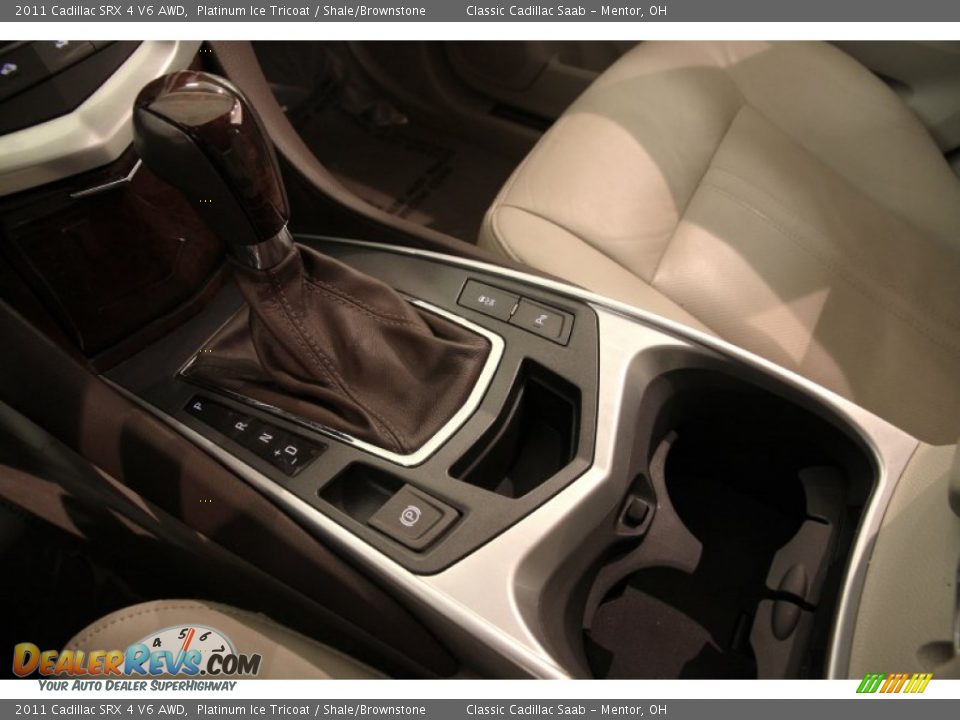2011 Cadillac SRX 4 V6 AWD Platinum Ice Tricoat / Shale/Brownstone Photo #10