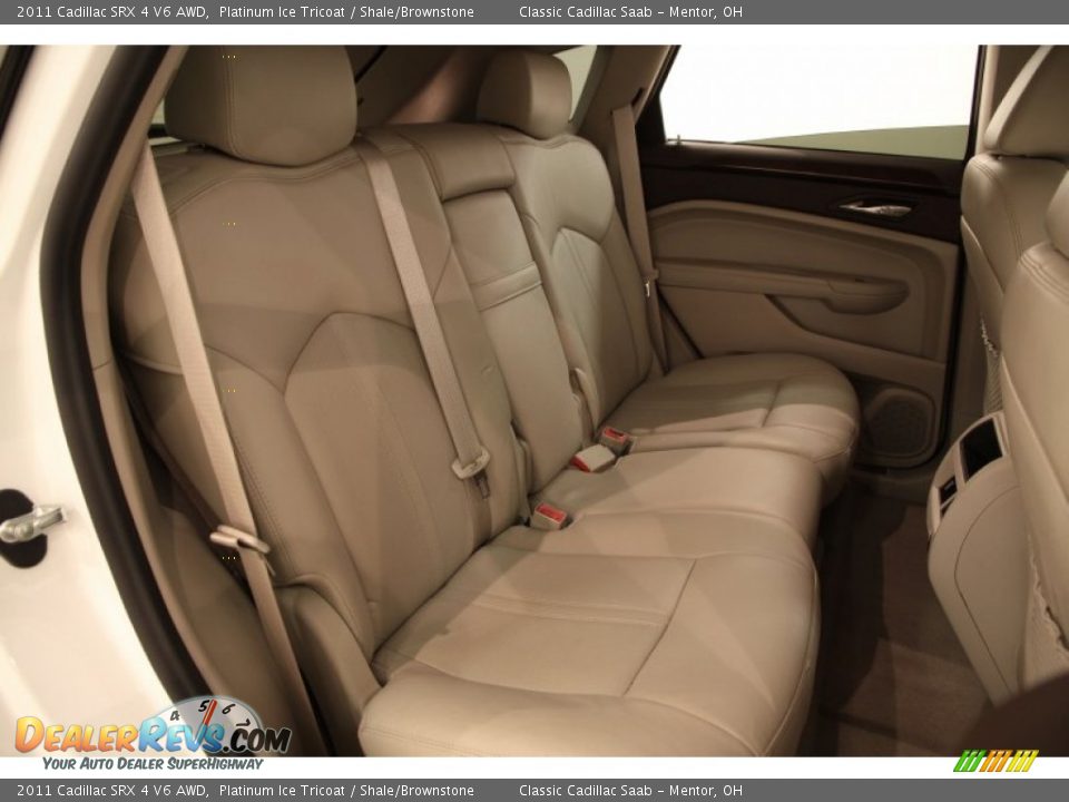 2011 Cadillac SRX 4 V6 AWD Platinum Ice Tricoat / Shale/Brownstone Photo #12